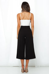 Slip Away Culottes Black