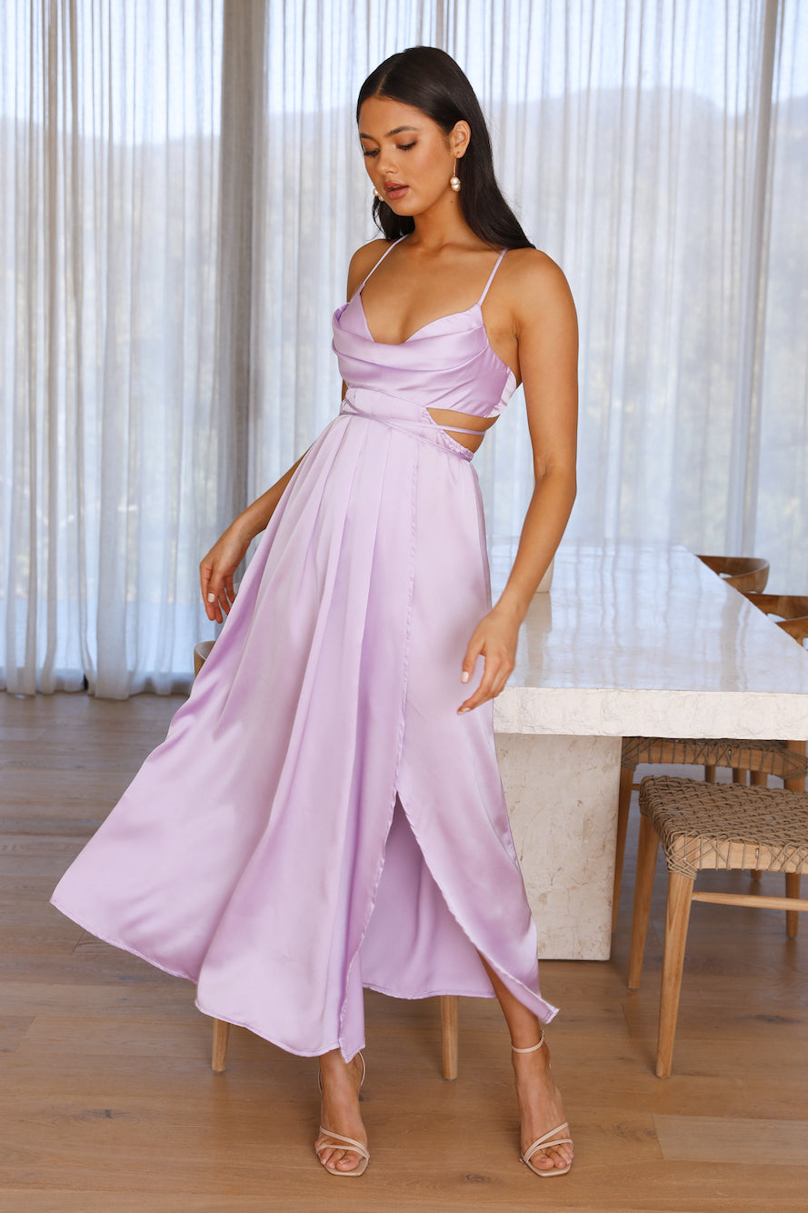 Early Mornings Maxi Dress Purple