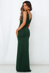 Bullseye Maxi Dress Forest Green