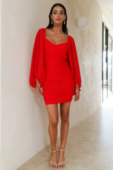 Expected Beginnings Dress Red