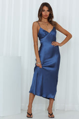 Keep Watching Midi Dress Blue