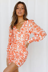 Over The Horizons Dress Orange