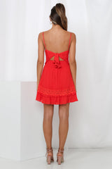 Shady Ladies Dress Red