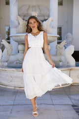 Maxed Out Maxi Dress White