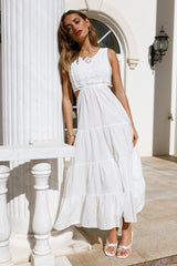 Maxed Out Maxi Dress White