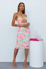 Malibu Sun Midi Dress Pink