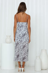 Mornings With You Maxi Dress Grey