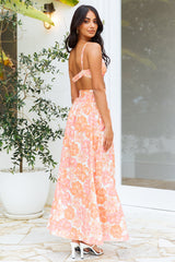 Laureno Maxi Skirt Orange