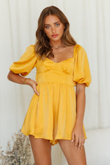 Beggin For You Romper Yellow