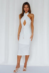 TV On The Weekend Midi Dress White