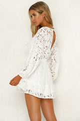 Hit The Mark Dress White