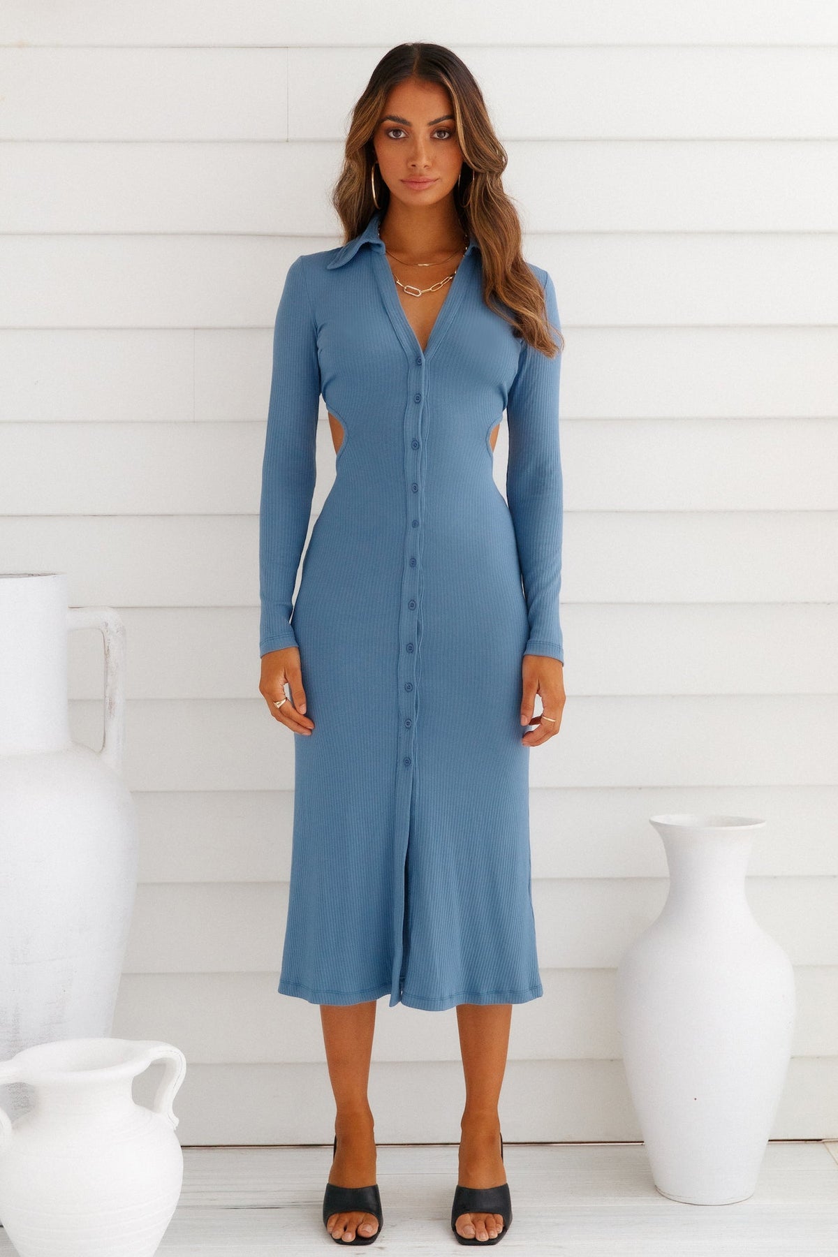 Polo Fantasies Maxi Dress Blue