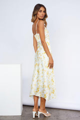 Sunrise In Paradise Midi Dress Yellow