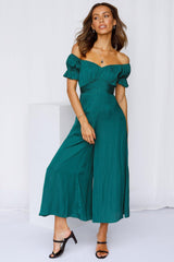 Pour Another One Jumpsuit Forest Green