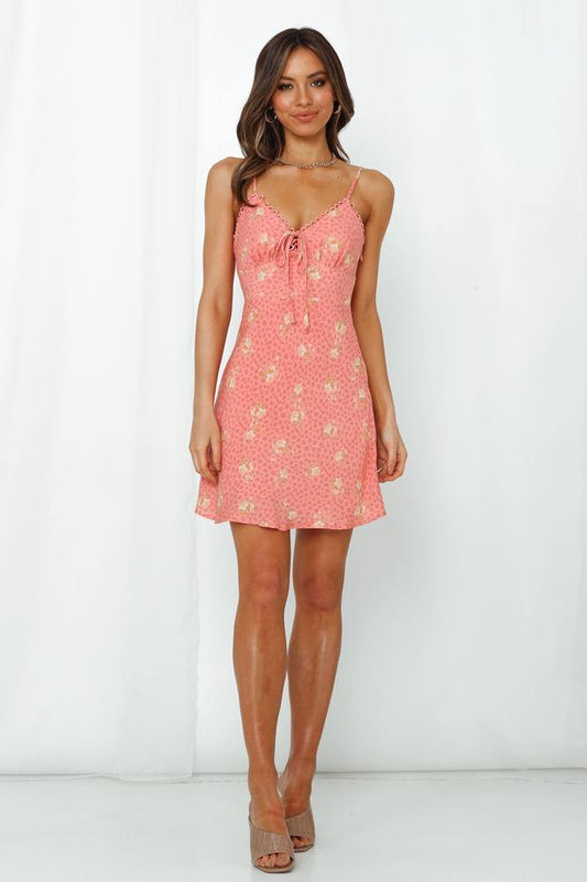 Watermelon Sugar Dress Coral