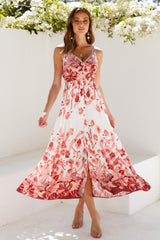 Art Market Maxi Dress Red