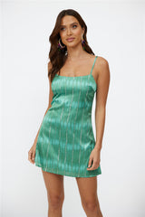 RUNAWAY Nori Mini Dress Green