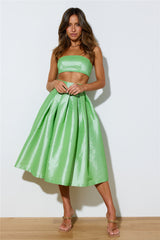 Siren Songs Midi Skirt Green