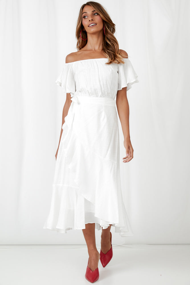 Good As You Midi Dress White