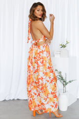 Rising Love Maxi Dress Orange