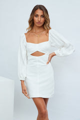 Feeling Smitten Dress White