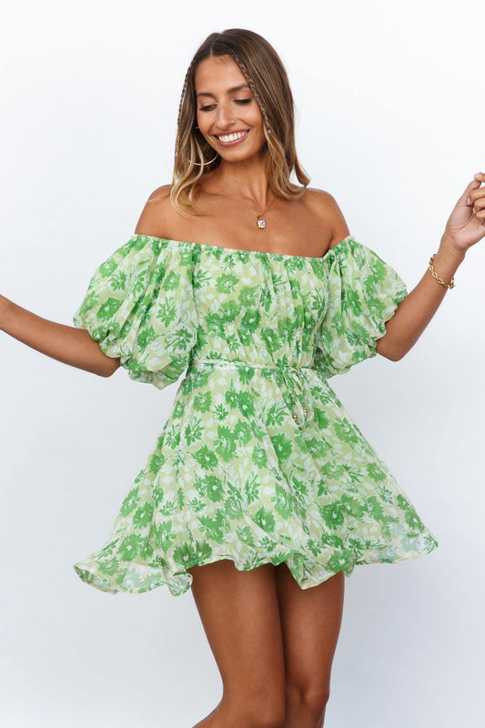 Challenge Your Faith Dress Green