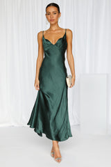 No Cloudy Skies Maxi Dress Forest Green