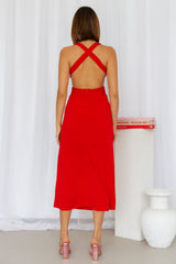 Boss B Midi Dress Red