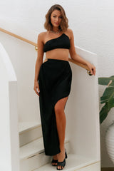 Make Me Feel Maxi Skirt Black