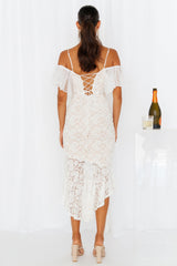 Highest Favour Midi Dress White