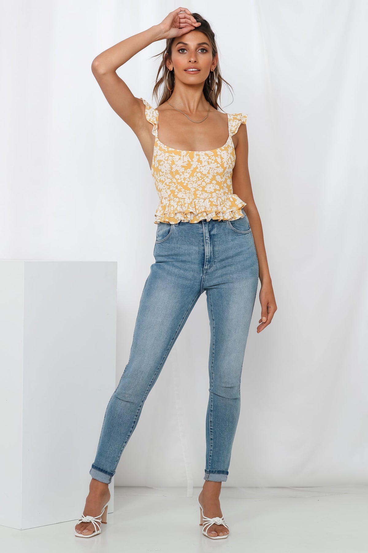 So Ready For This Crop Top Yellow