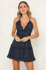 Human Error Dress Navy