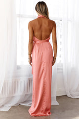 DEAR EMILIA Envelop In Love Maxi Dress Rose