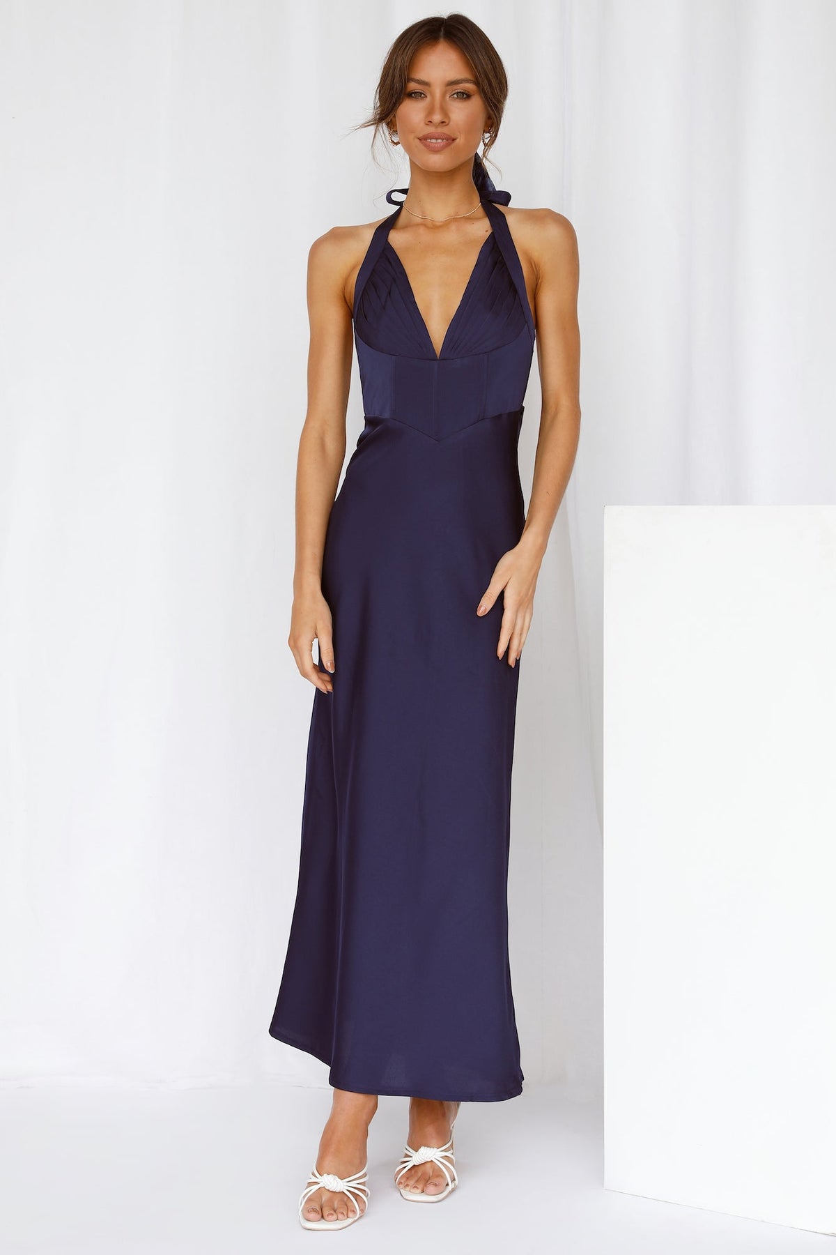 Mine All Night Maxi Dress Navy