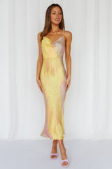 Mirror Mirror On The Wall Midi Dress Yellow