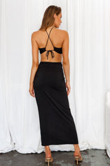 Girl Code Maxi Skirt Black