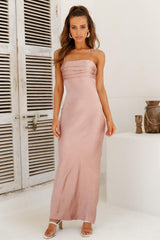 Unread Messages Maxi Dress Rose Gold