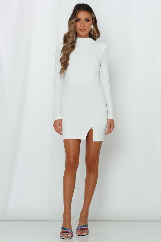 Moonlight Confessions Dress White