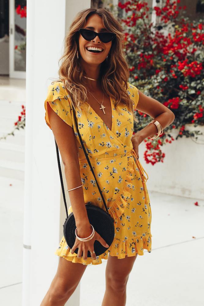 Sun Comes Up Dress Yellow