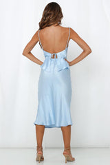 Spritzer In Hand Midi Dress Ice Blue