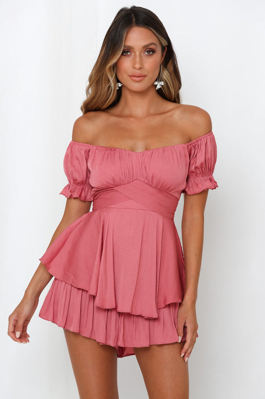 Proper Credit Romper Rose