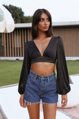 My Paradise Crop Black