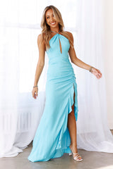 DEAR EMILIA When The Sun Sets Maxi Dress Blue