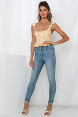 So Ready For This Crop Top Yellow