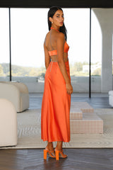 RUNAWAY Fate Maxi Dress Orange