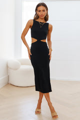 Khloe Midi Dress Black