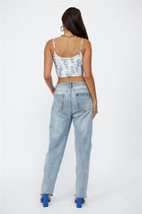 C/MEO Slow Burn Corset Top Blue