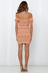 Some Kind Of Kiss Dress Orange