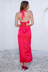 Bring The Beatbox Maxi Dress Hot Pink