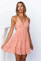 Love Never Stops Dress Peach